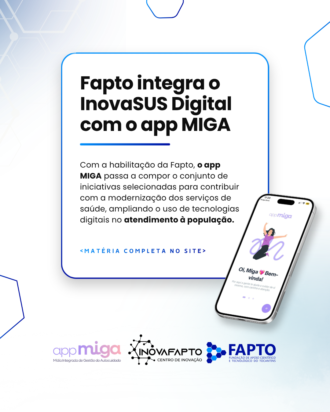 Fapto é contemplada em resultado preliminar do Ministério da Saúde com solução digital para o SUS