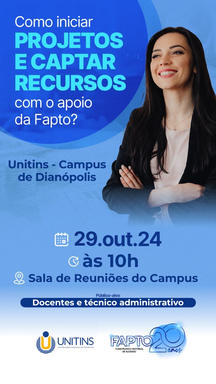 Fapto realiza em Dianópolis Workshop sobre como elaborar projeto e captar recursos